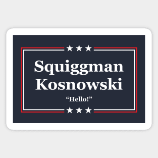 Squiggman Kosnowski Campaign Sign Sticker